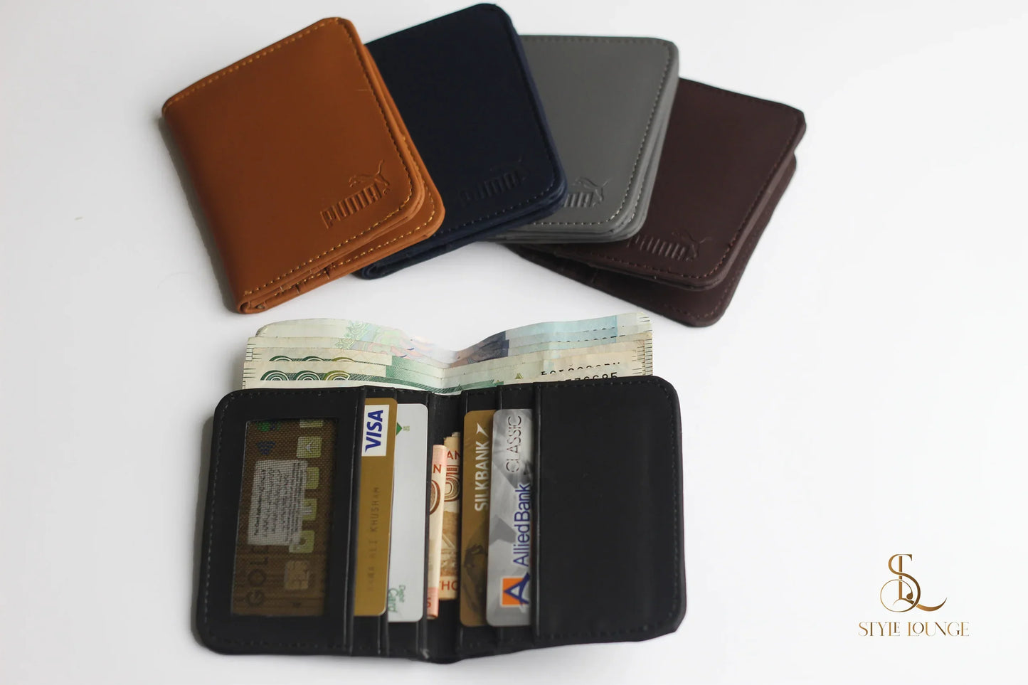 Pure Synthetic Puma Wallets For Men