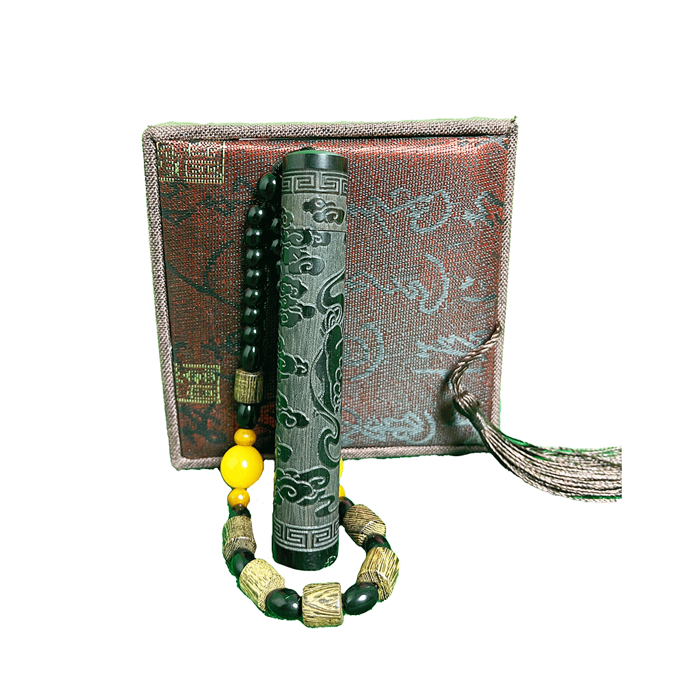 Amber USB Electronic Dragon Pattern Lighter